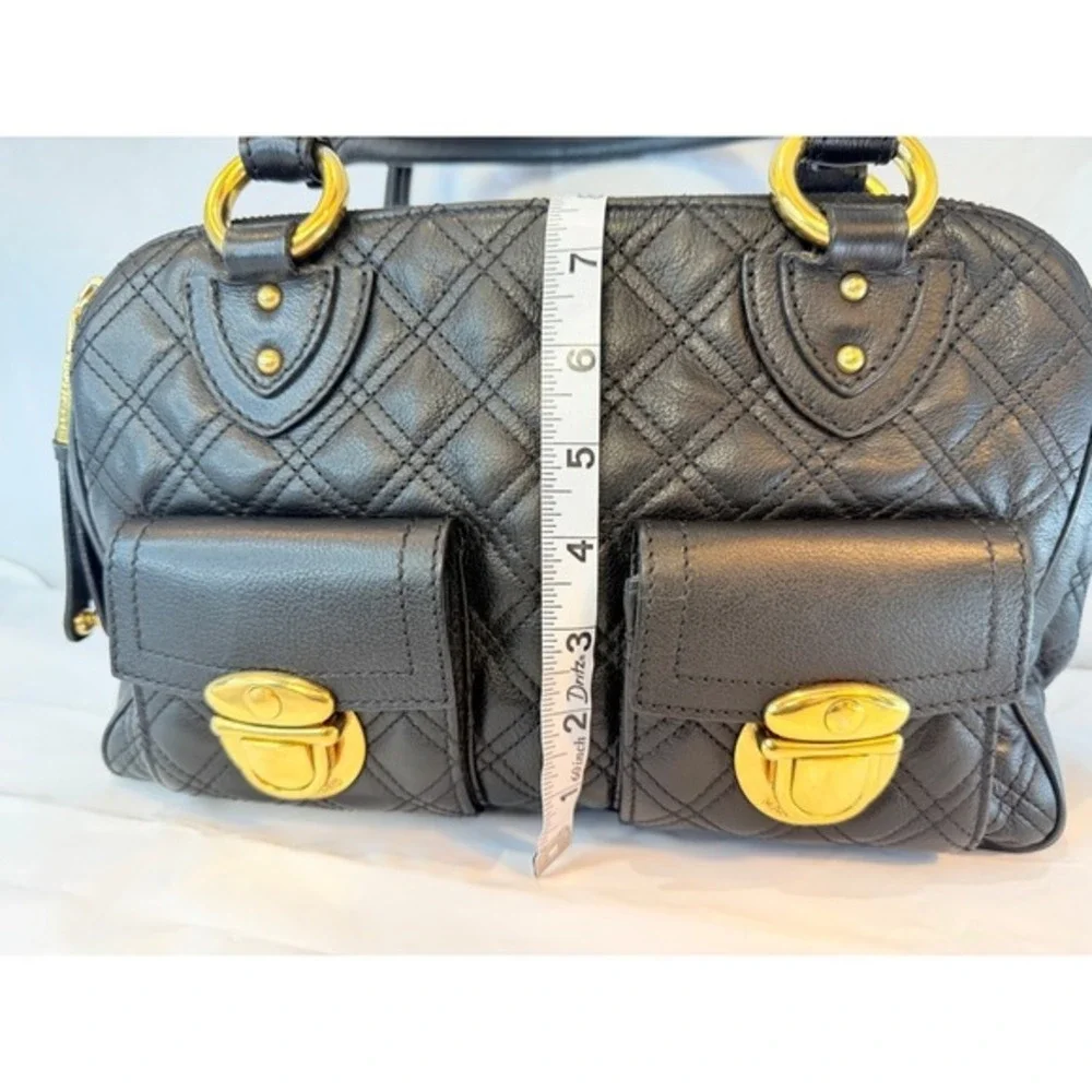 MARC‎ JACOBS Venetia quilted black leather satchel